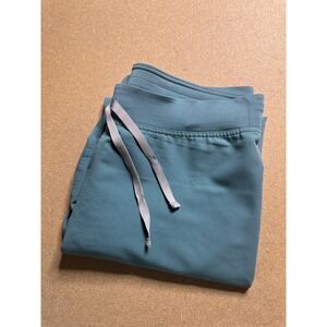 FIGS Technical Collection Teal Blue Scrub Pants Women's M/T Medium Tall